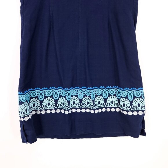 Lilly Pulitzer Sheath Dress Size 0 Embroidered Front Fully Lined Sleeveless - Picture 6 of 16